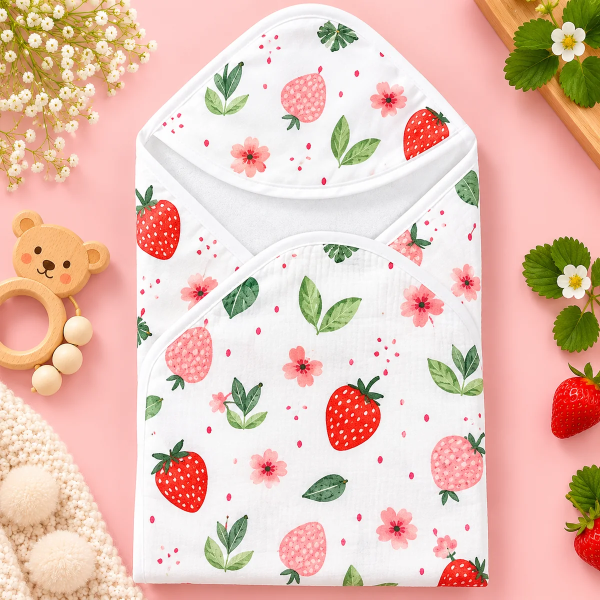 Printed baby towel