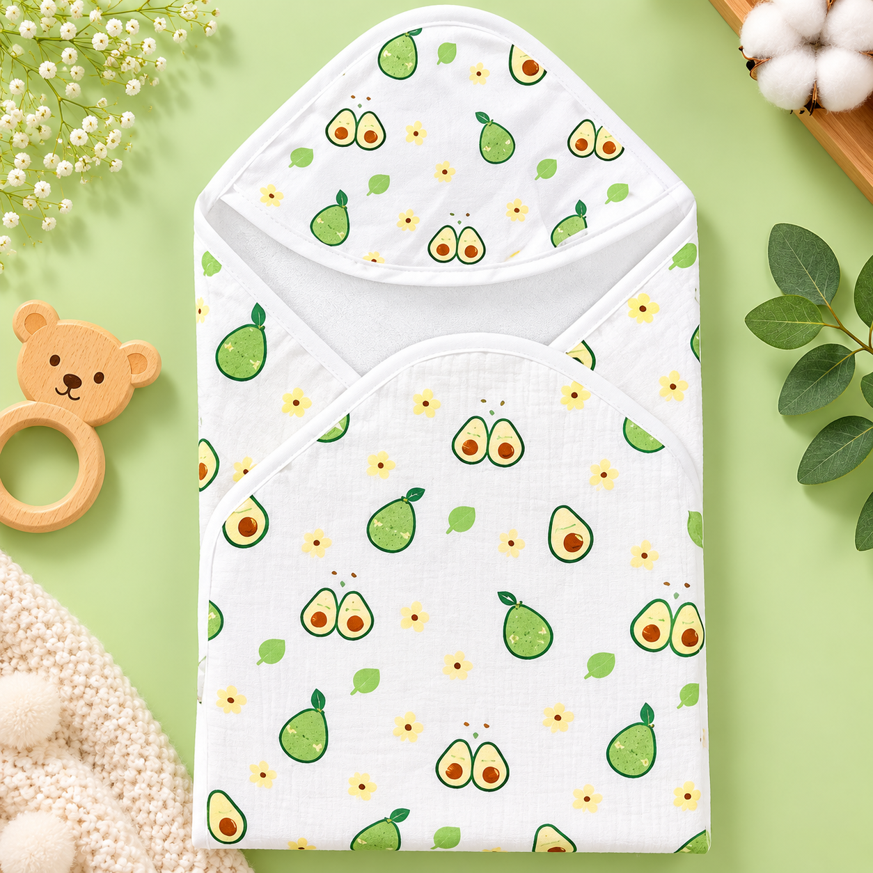 Hooded baby towel